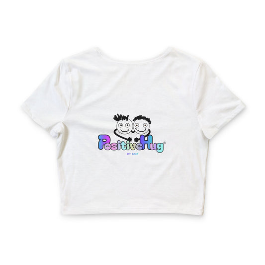 Cropped PositiveHug Logo Tee - Graphic on Back