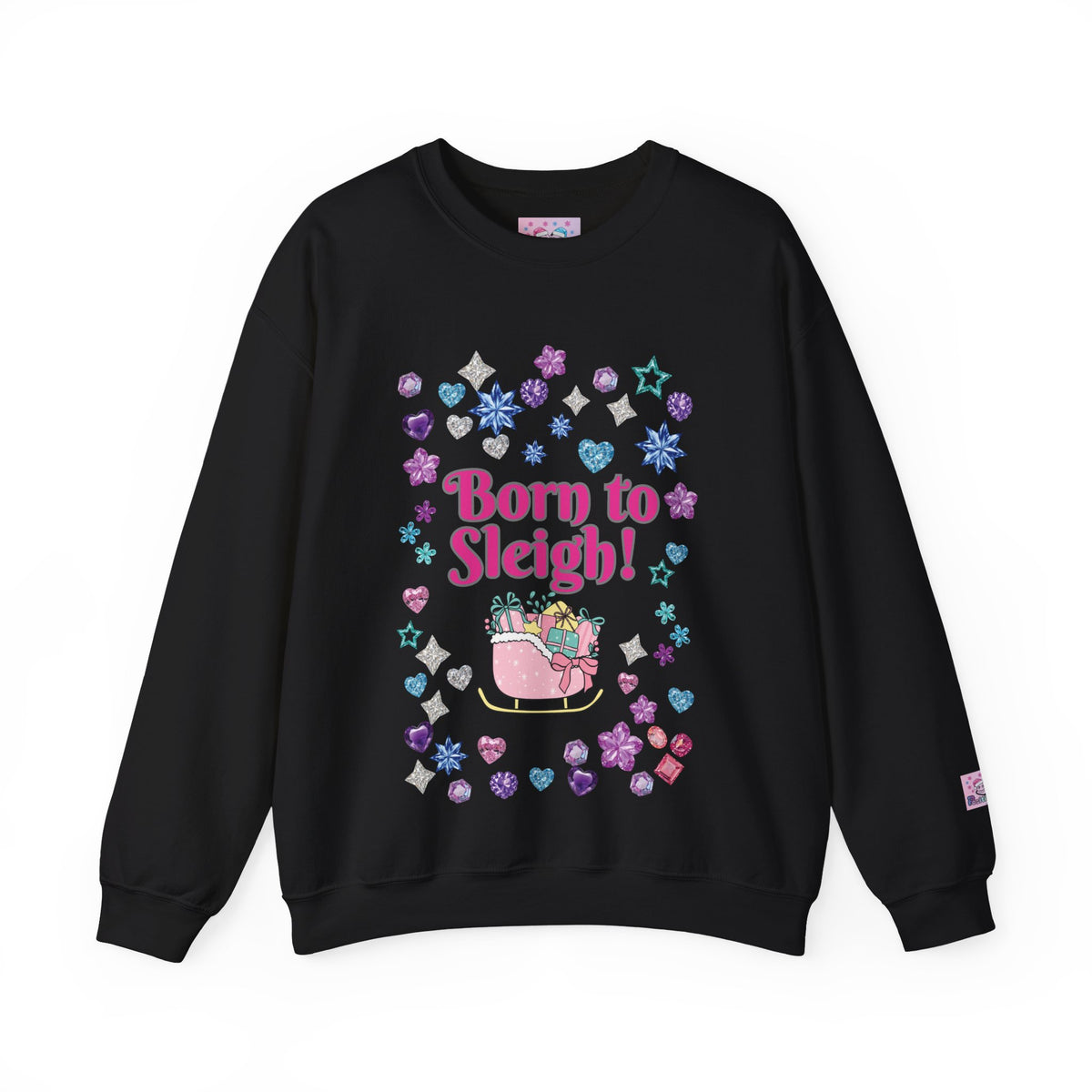 Born to Sleigh Cute Christmas Sweatshirt for Women | PositiveHug
