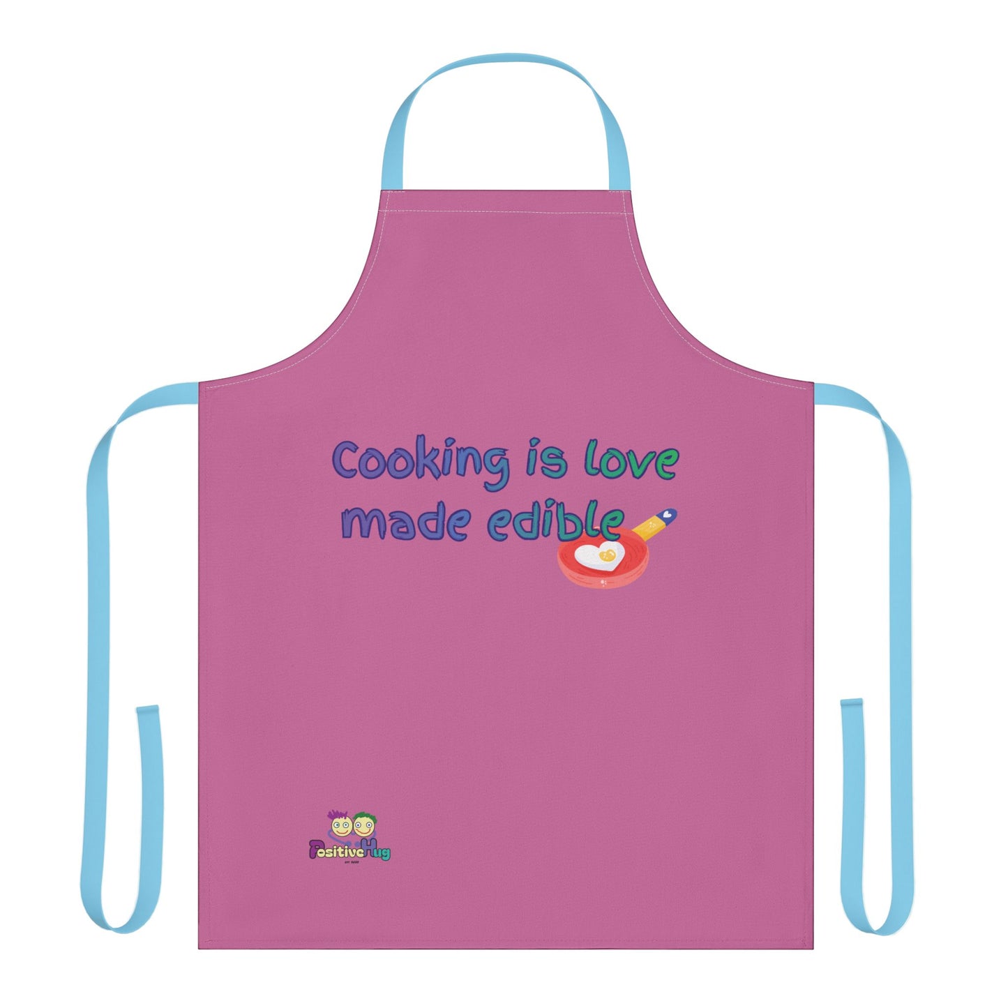 "Cooking is Love Made Edible" - Colorful Culinary Apron by PositiveHug