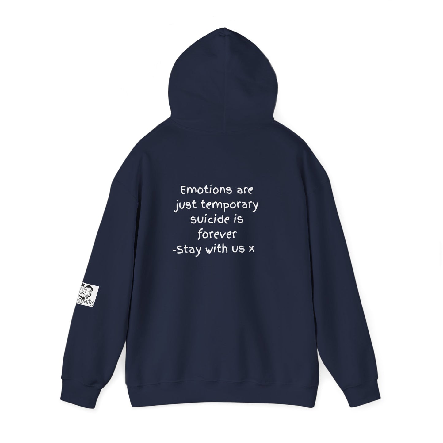 'Emotions are just temporary ... ' Comfortable Unisex Heavy Blend Hoodie  - By PositiveHug