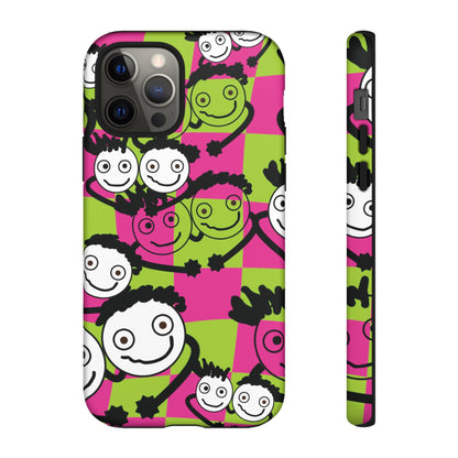 Positive Vibes Phone Case - By PositiveHug Happy, Colorful Tough Case,