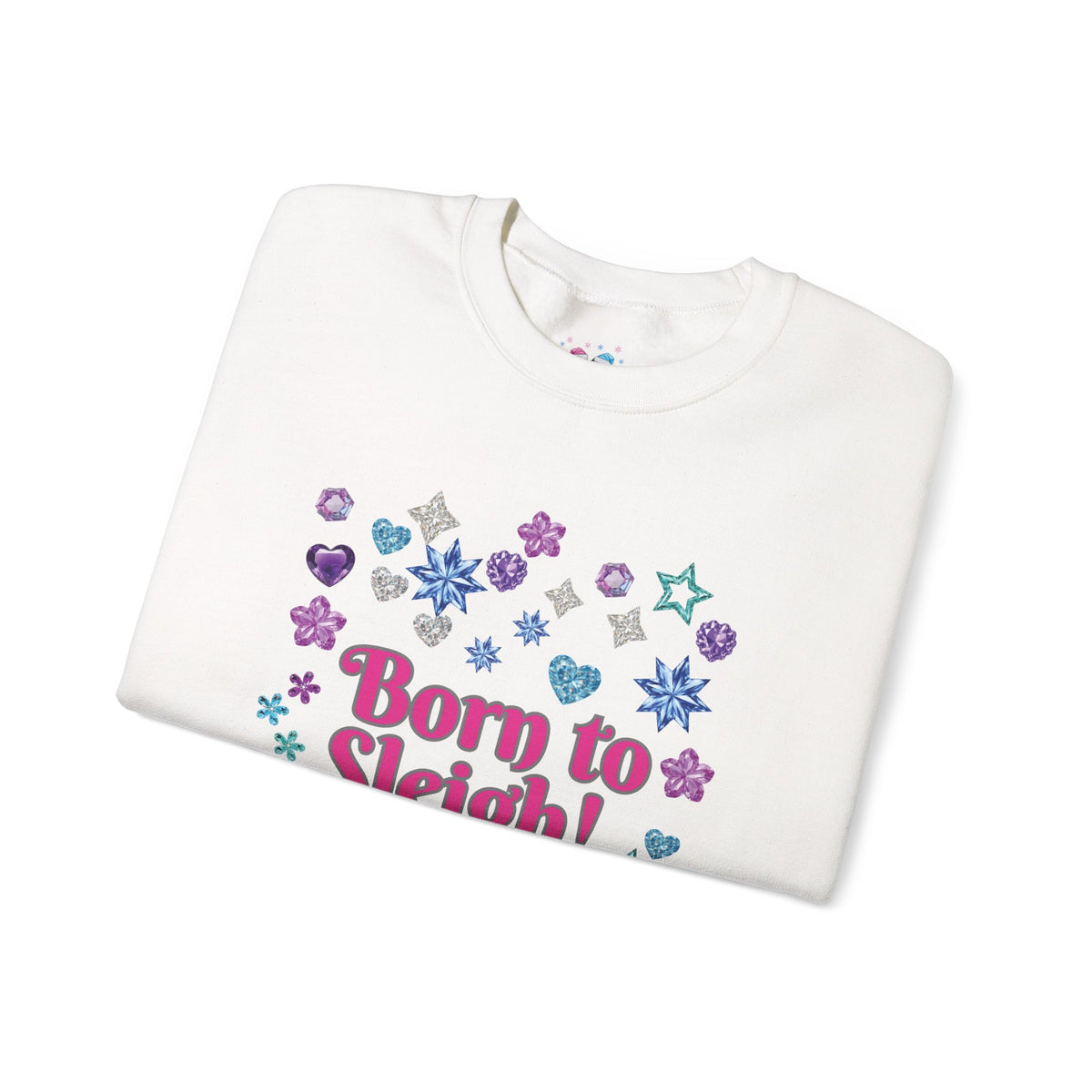 Born to Sleigh Cute Christmas Sweatshirt for Women | PositiveHug
