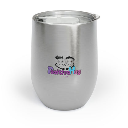 Double Insulated Wine Tumbler With Lid - Age is something which doesn't matter unless you're a bottle of wine