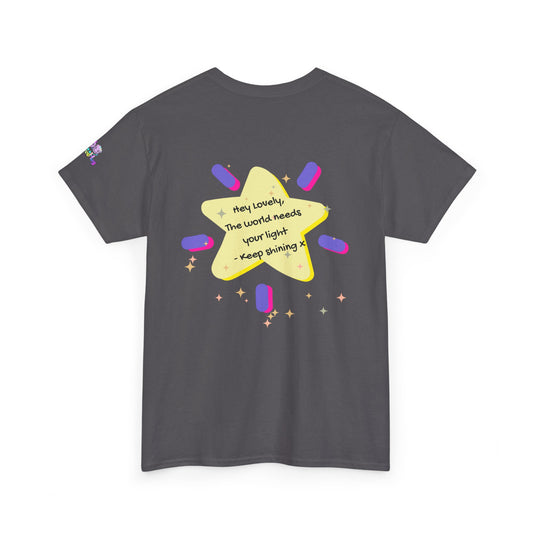 Keep Shining Star T-Shirt Inspirational Quote, Cute -  Star Design Tee
