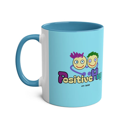 'Hey, 2025 hasn't been a failure. You've learned & grown -  New Year - PositiveHug Two-Tone Coffee Mug - 11oz, Encouraging Gift for Friends