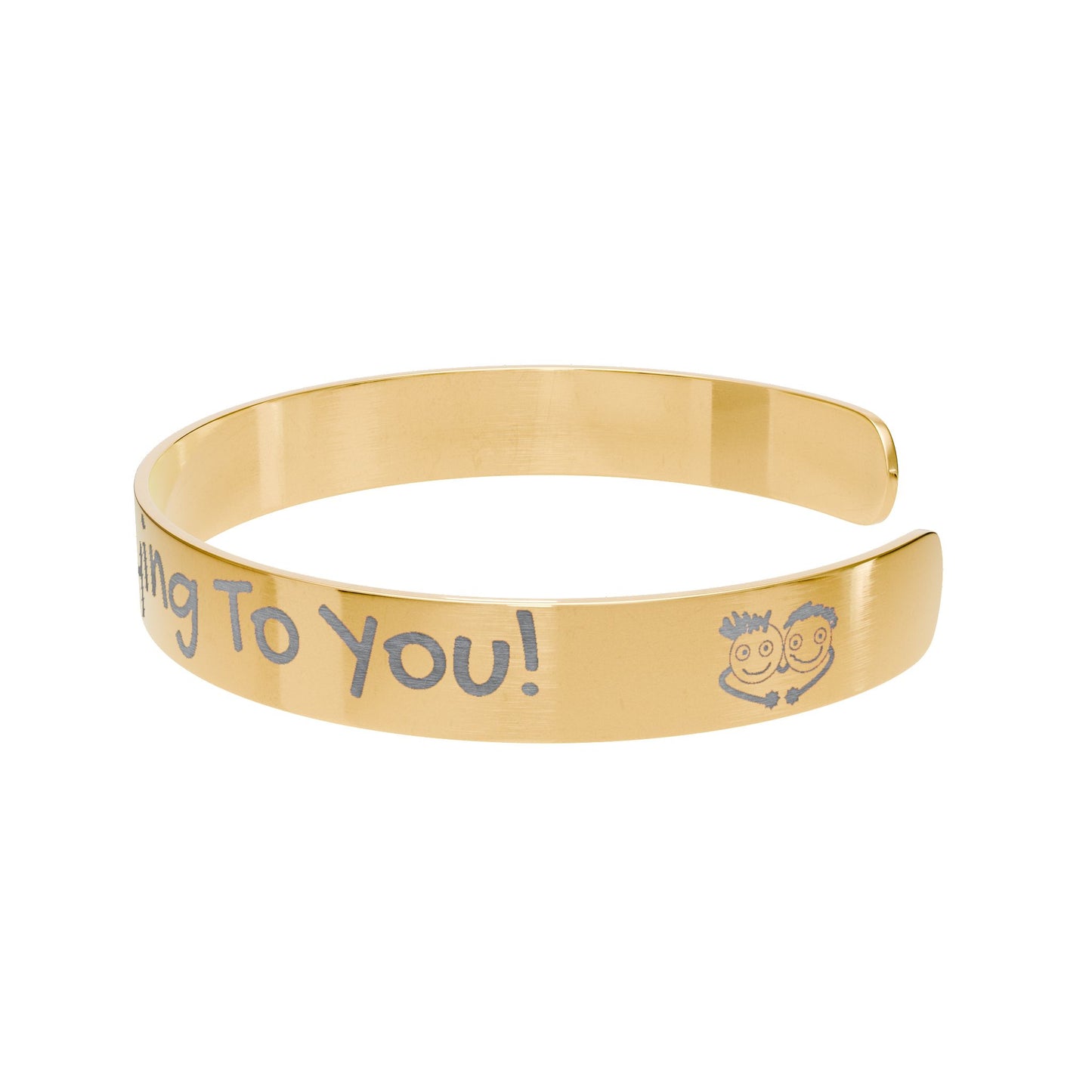 Your Anxiety Is Lying To You Reminder Cuff Bracelet | Engraved Anxiety Bracelet