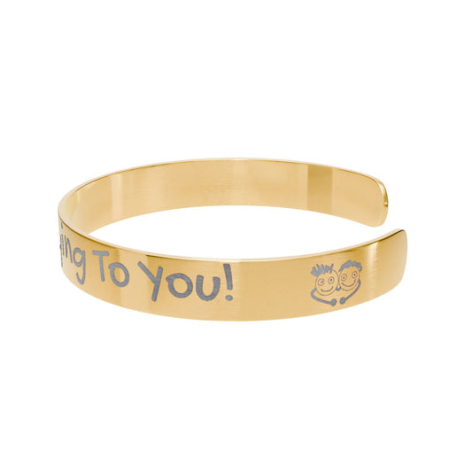 Your Anxiety Is Lying To You Reminder Cuff Bracelet | Engraved Anxiety Bracelet