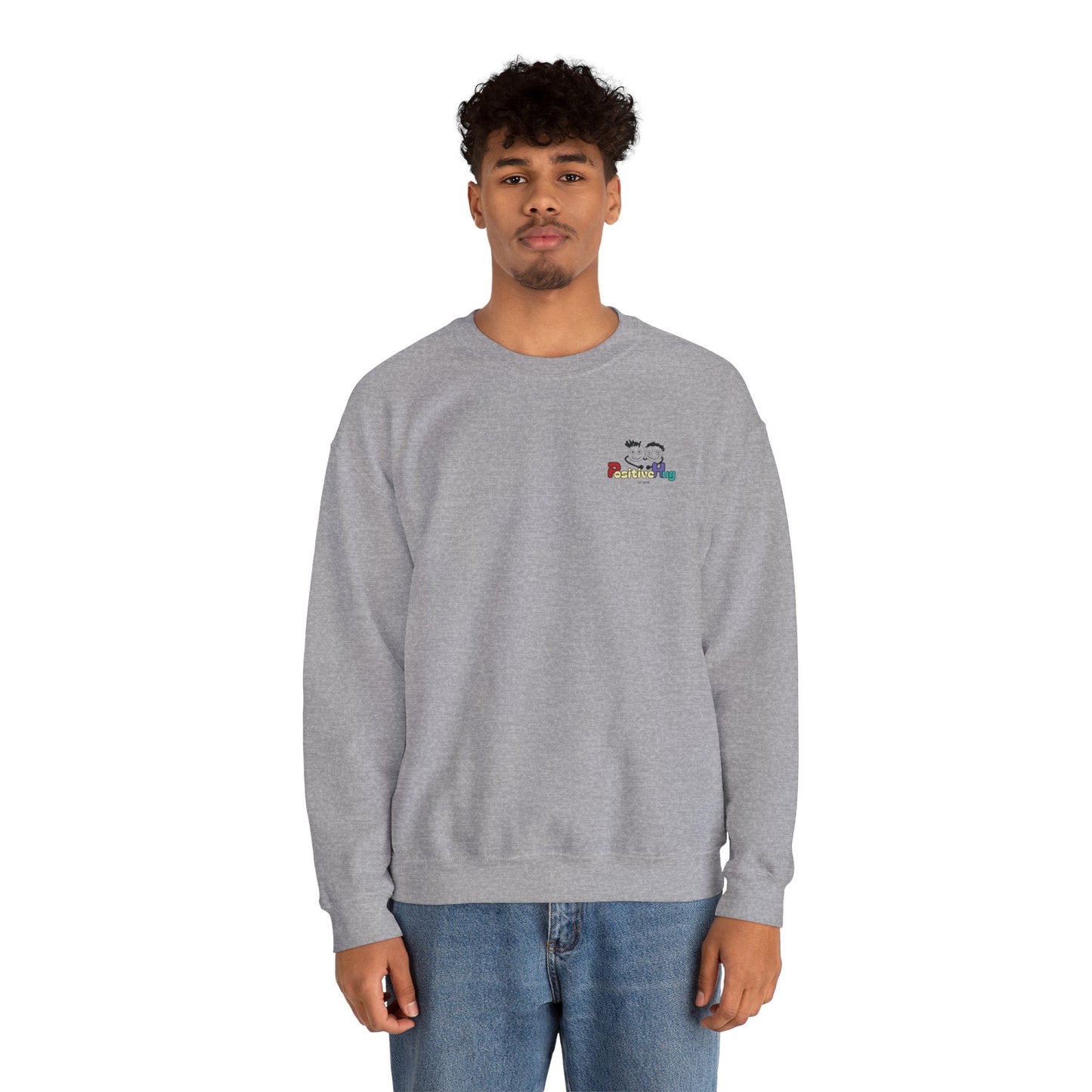'Hey, You're Giving Low-Key Skibidi Rizzler Vibes No Cap!' Gen Alfa Adults Crewneck Sweatshirt by PositiveHug