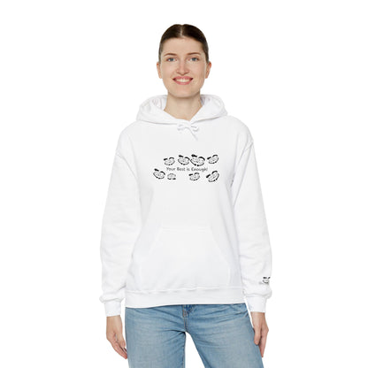 'Your Best is Enough!' Embroidered Unisex Heavy Blend™ Hooded Sweatshirt- Hoodie