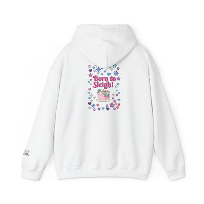 Born to Sleigh Cheeky Cute Christmas Hoodie for Women | PositiveHug
