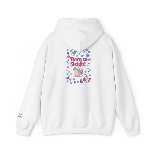 Born to Sleigh Cheeky Cute Christmas Hoodie for Women | PositiveHug