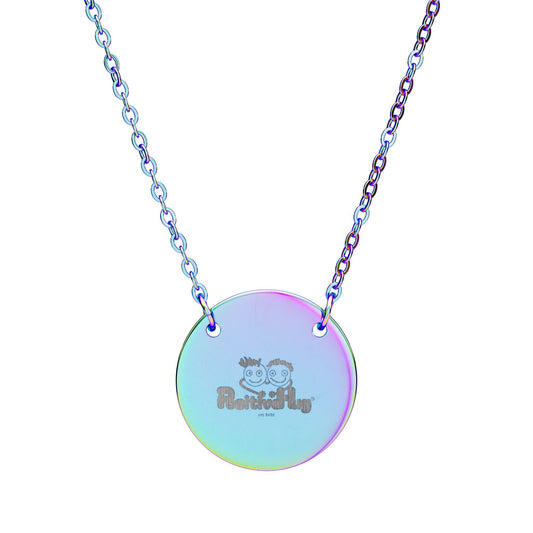 PositiveHug Logo Disc Pendant Necklace