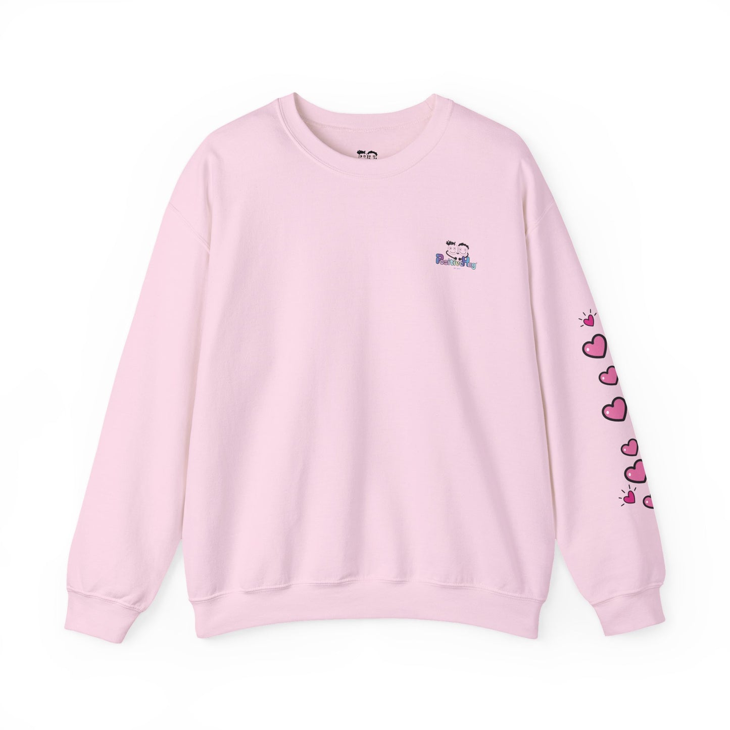 Born To Be Real Not Perfect Sweatshirt — With Back Graphic and Sleeve Design