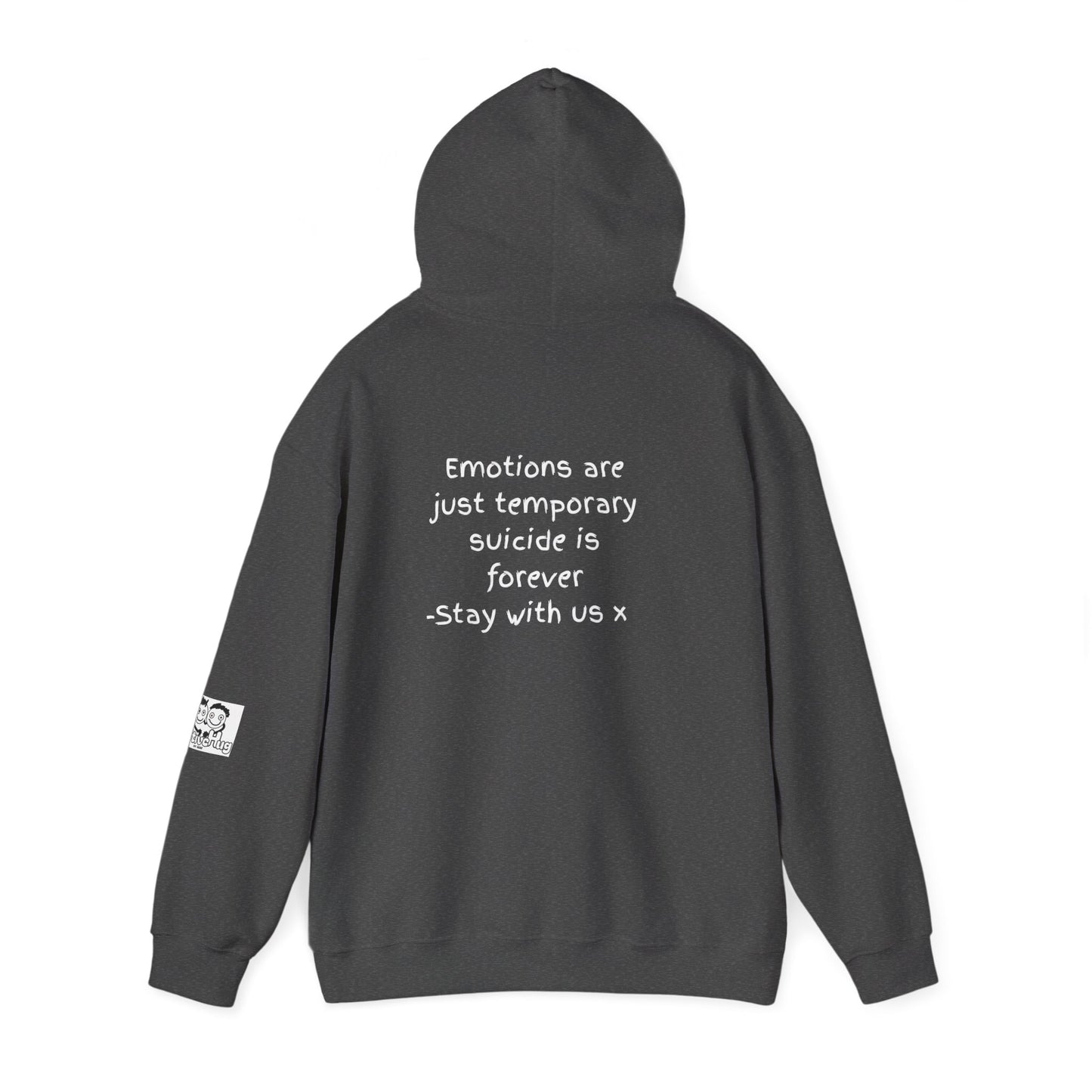 'Emotions are just temporary ... ' Comfortable Unisex Heavy Blend Hoodie  - By PositiveHug