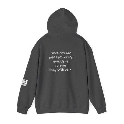 'Emotions are just temporary ... ' Comfortable Unisex Heavy Blend Hoodie  - By PositiveHug