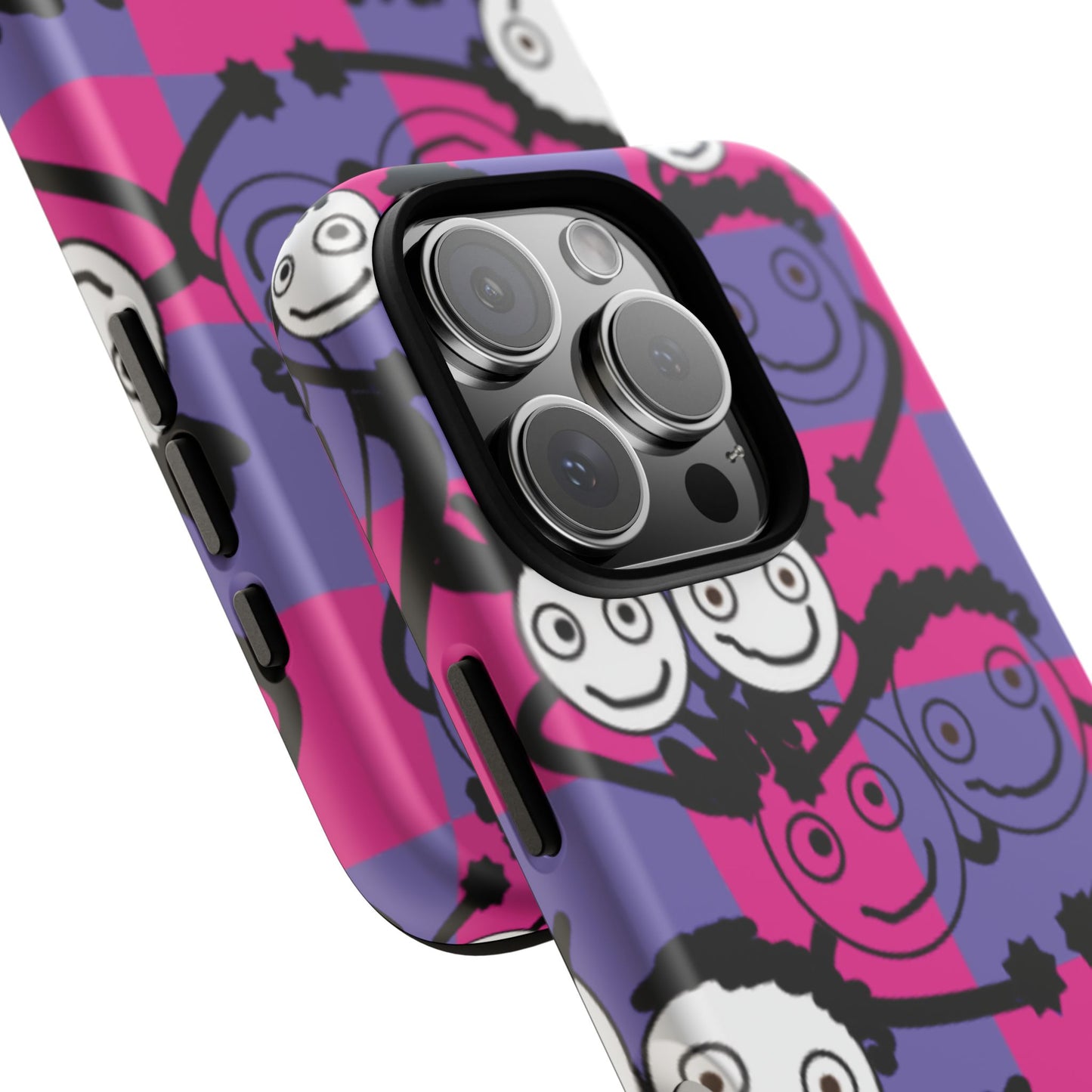 Positive Vibes Phone Case - By PositiveHug Happy, Colorful Tough Case - Pink & Purple