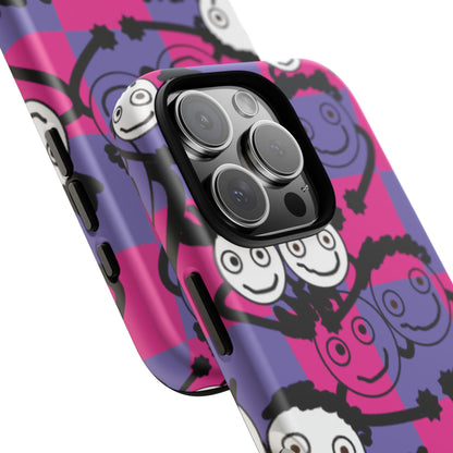Positive Vibes Phone Case - By PositiveHug Happy, Colorful Tough Case - Pink & Purple