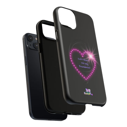 Soft Heart, Strong Boundaries Women's Tough Magnetic Phone Case — Self-Love | PositiveHug