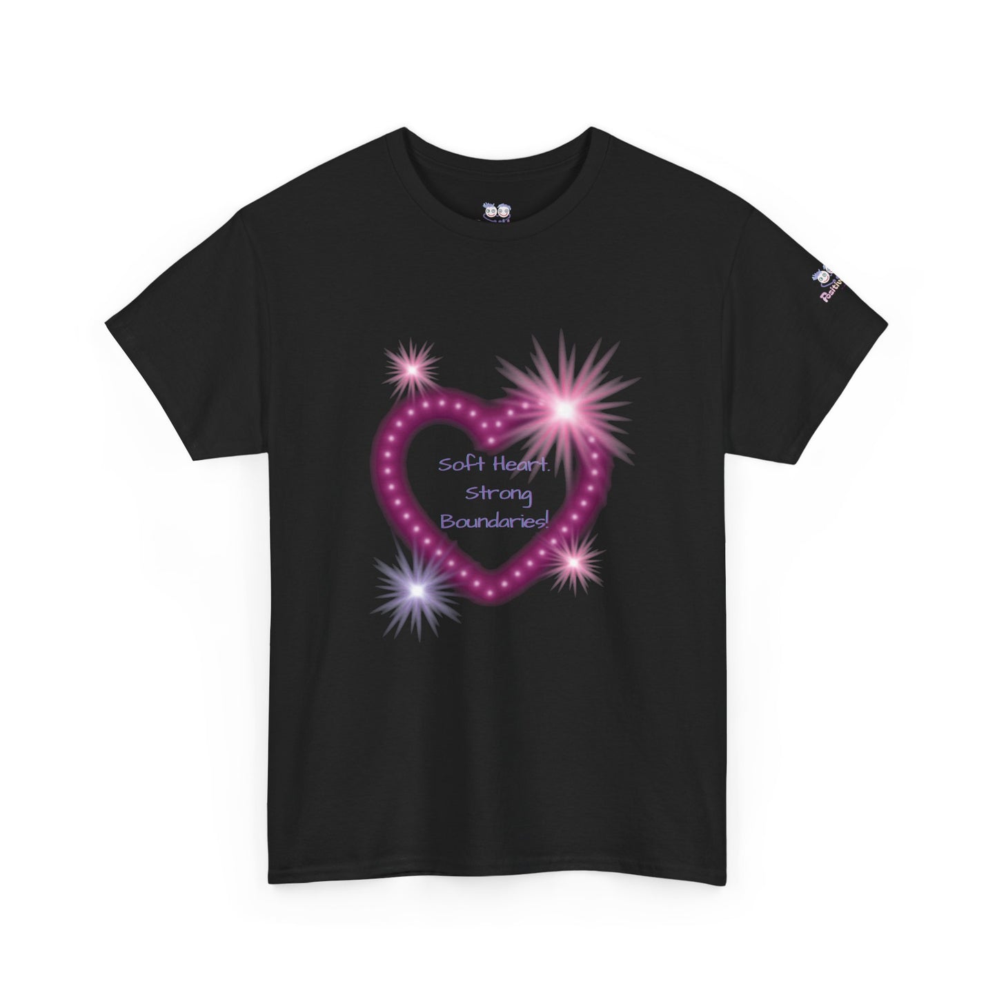 Soft Heart Strong Boundaries T-Shirt | Pink Heart Graphic Tee | PositiveHug