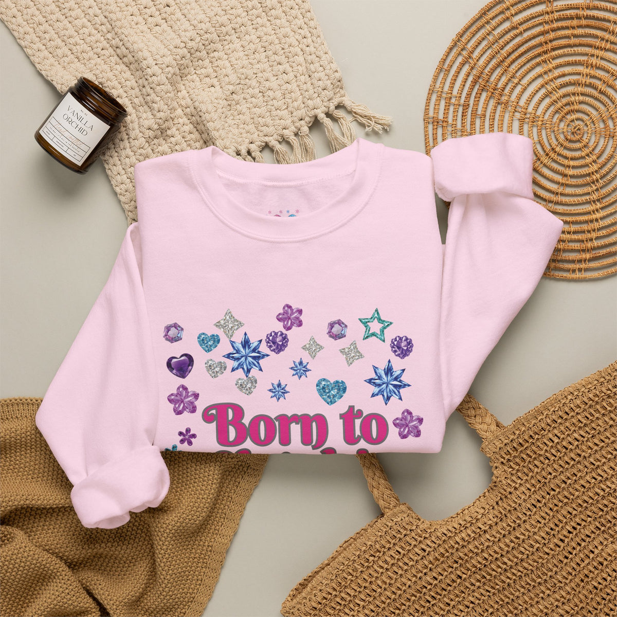 Born to Sleigh Cute Christmas Sweatshirt for Women | PositiveHug