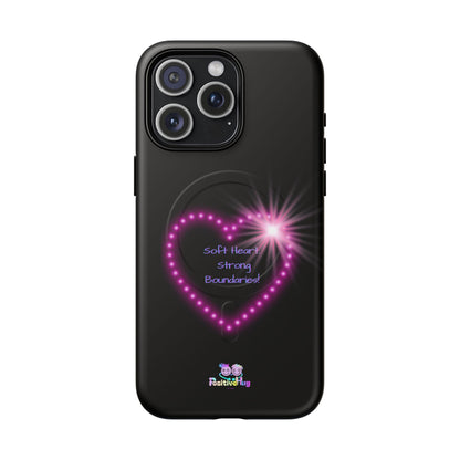 Soft Heart, Strong Boundaries Women's Tough Magnetic Phone Case — Self-Love | PositiveHug