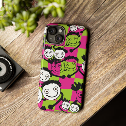 Positive Vibes Phone Case - By PositiveHug Happy, Colorful Tough Case,