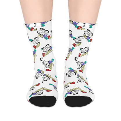 Funky PositiveHug Logo Socks - Playful Mid-Length Socks - One Size