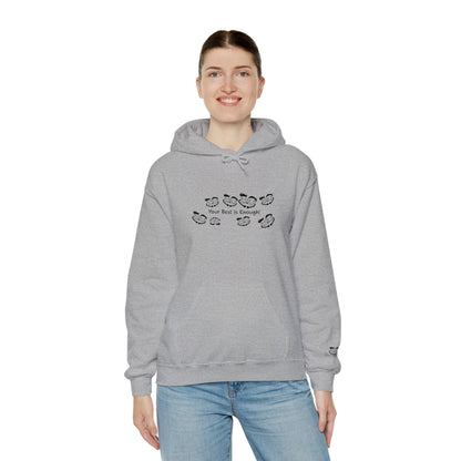 'Your Best is Enough!' Embroidered Unisex Heavy Blend™ Hooded Sweatshirt- Hoodie