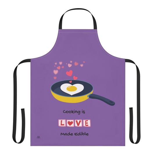 Cooking is Love Made Edible - Colorful Culinary Apron by PositiveHug