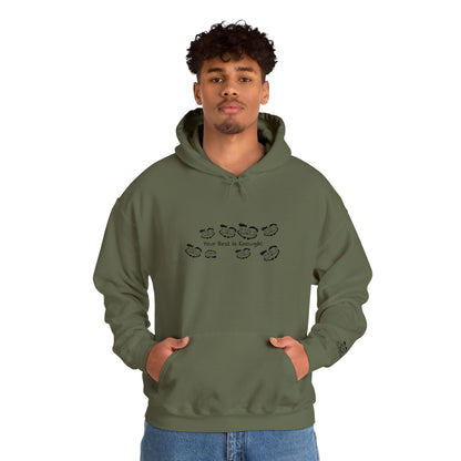 'Your Best is Enough!' Embroidered Unisex Heavy Blend™ Hooded Sweatshirt- Hoodie