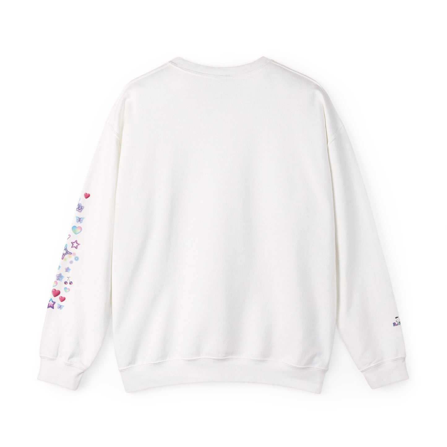 "Cute AF!" Kawaii Pastel Hearts & Stars Graphic Sweatshirt | PositiveHug