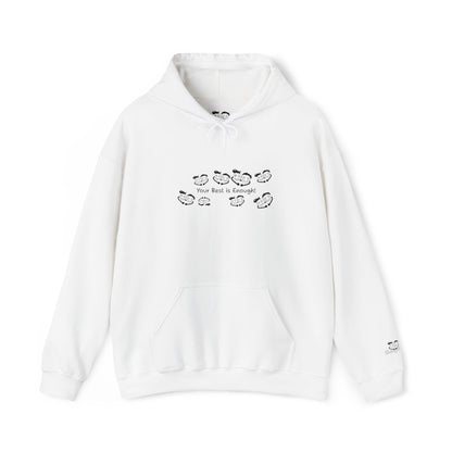 'Your Best is Enough!' Embroidered Unisex Heavy Blend™ Hooded Sweatshirt- Hoodie
