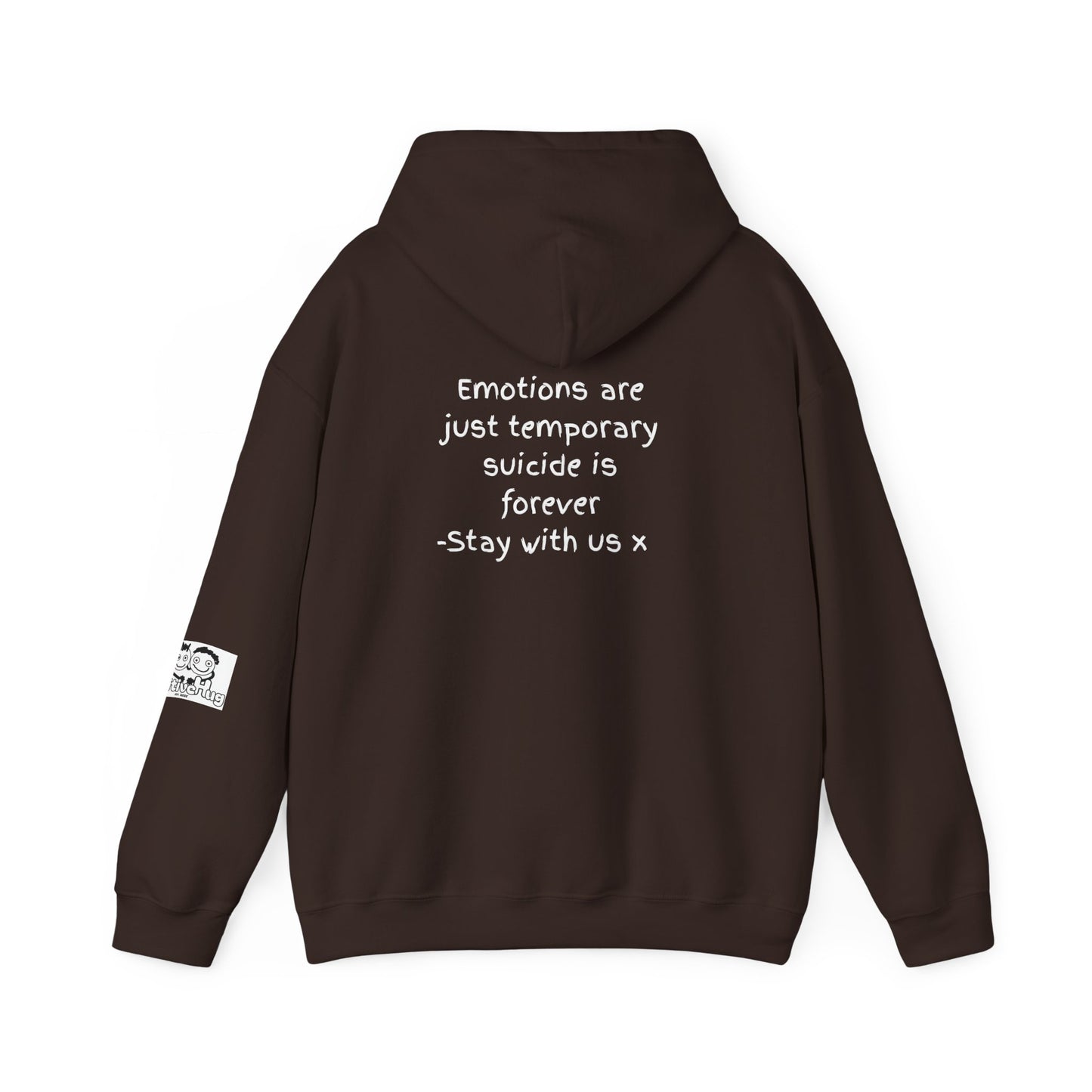 'Emotions are just temporary ... ' Comfortable Unisex Heavy Blend Hoodie  - By PositiveHug