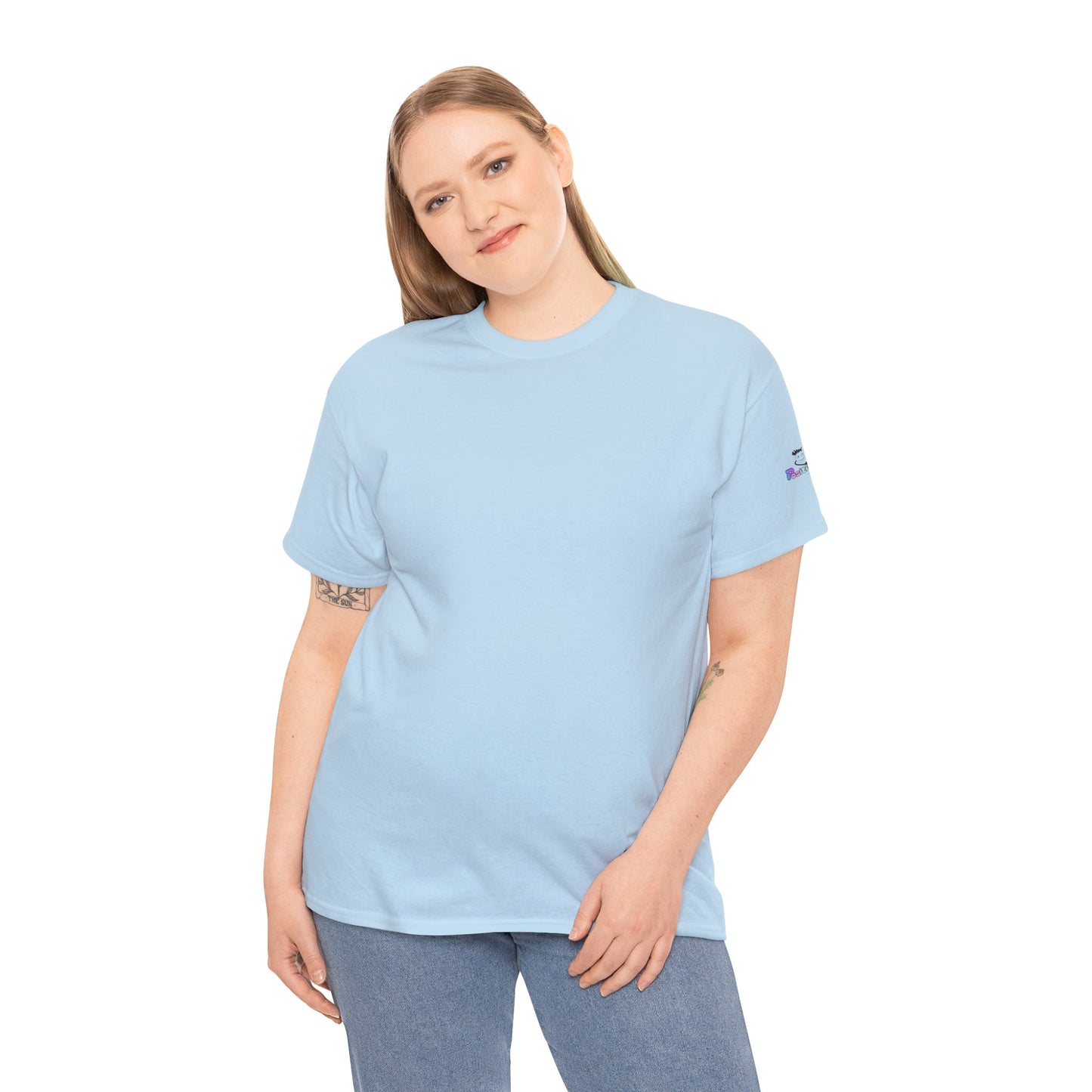 'Hey, Good Luck! x ' Quote on back, Motivational Tee
