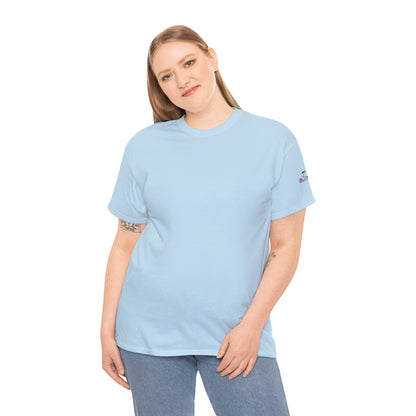 'Hey, Good Luck! x ' Quote on back, Motivational Tee