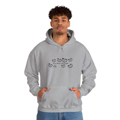 'Your Best is Enough!' Embroidered Unisex Heavy Blend™ Hooded Sweatshirt- Hoodie