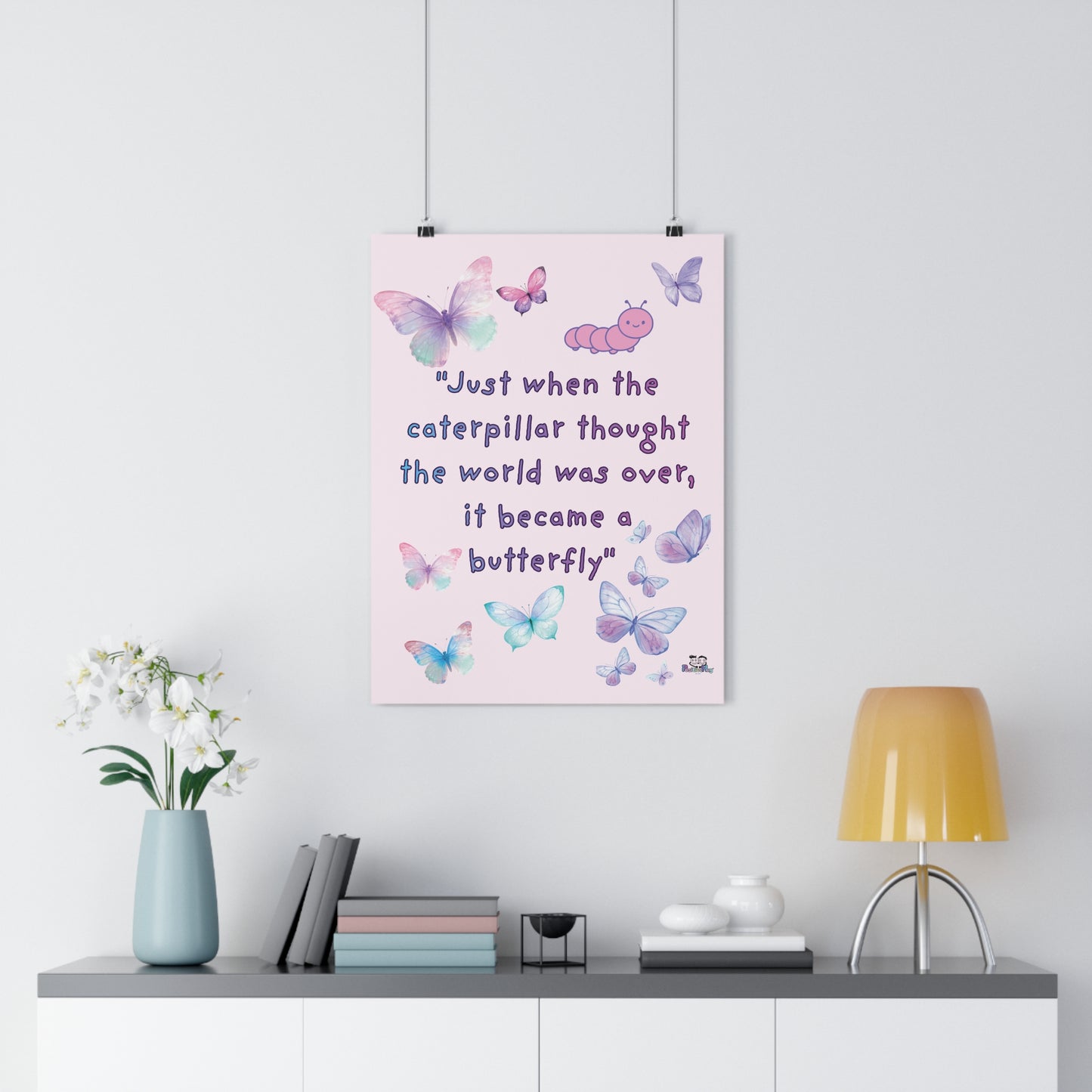 Butterfly Giclée Art Print — 'Just When the Caterpillar Thought the World Was Over' | PositiveHug