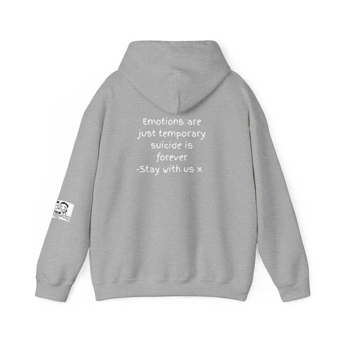 'Emotions are just temporary ... ' Comfortable Unisex Heavy Blend Hoodie  - By PositiveHug