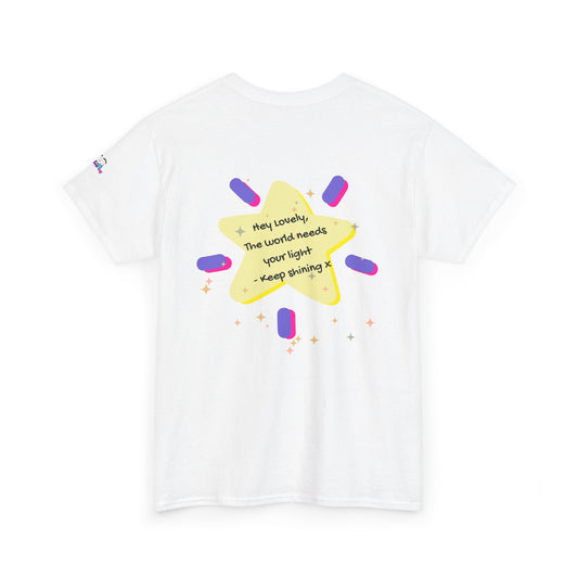 Keep Shining Star T-Shirt Inspirational Quote, Cute -  Star Design Tee