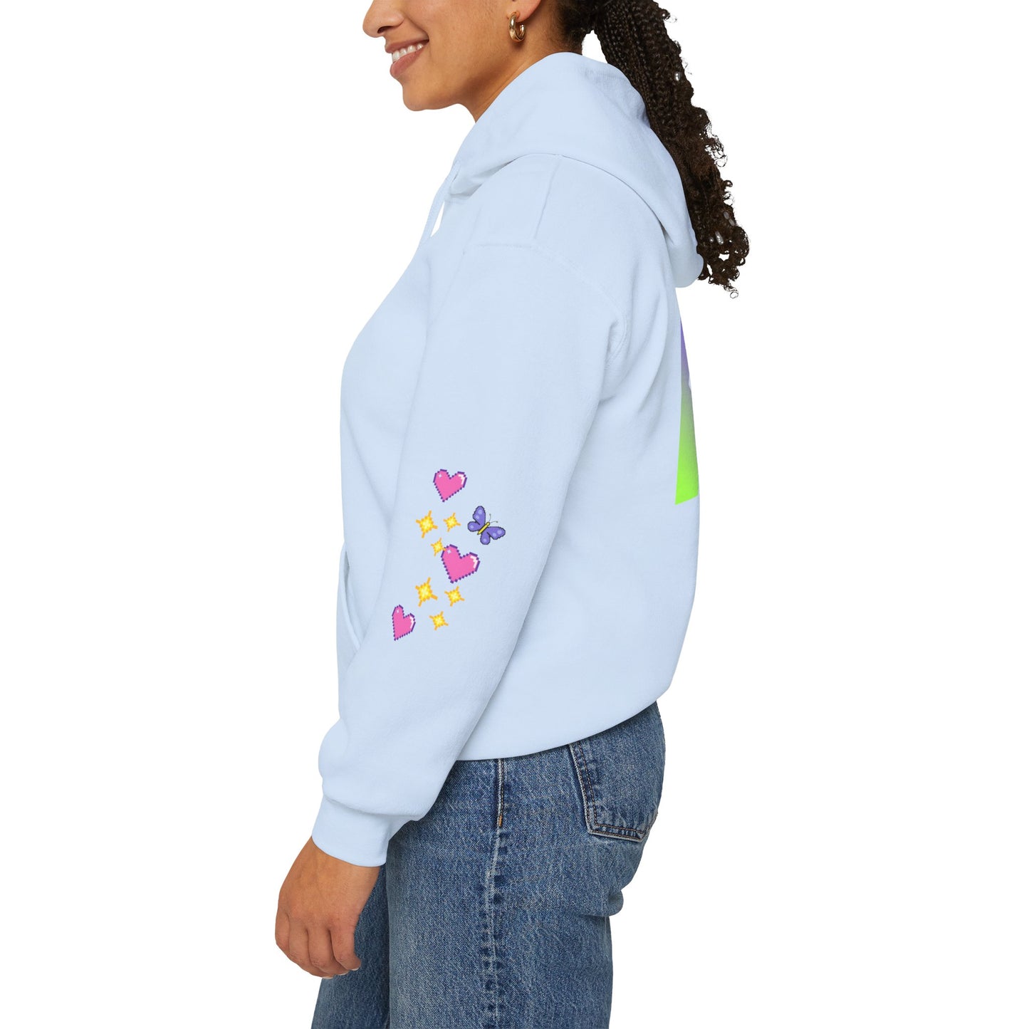 If You Can't Be Kind Be Vague hoodie - Back Graphic
