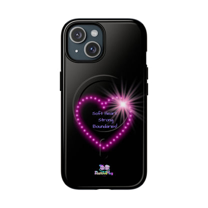 Soft Heart, Strong Boundaries Women's Tough Magnetic Phone Case — Self-Love | PositiveHug