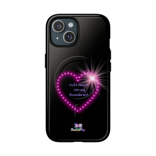 Soft Heart, Strong Boundaries -  Self-Love Tough Magnetic Phone Case by PositiveHug