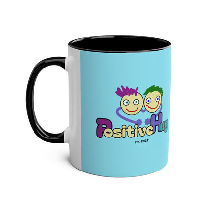 'Hey, 2025 hasn't been a failure. You've learned & grown -  New Year - PositiveHug Two-Tone Coffee Mug - 11oz, Encouraging Gift for Friends