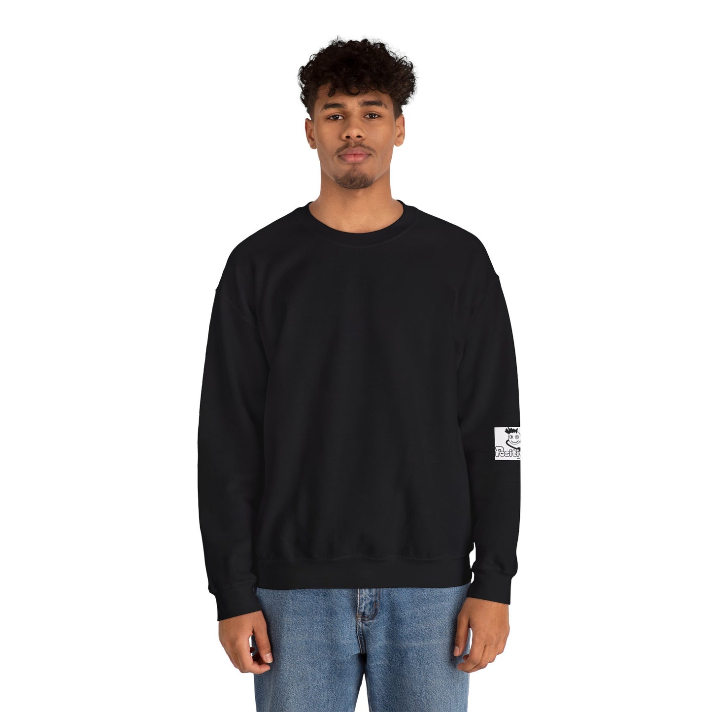 'Emotions are just temporary. Suicide is forever. Stay with us x' Inspirational Crewneck Sweatshirt - Mental Health Awareness