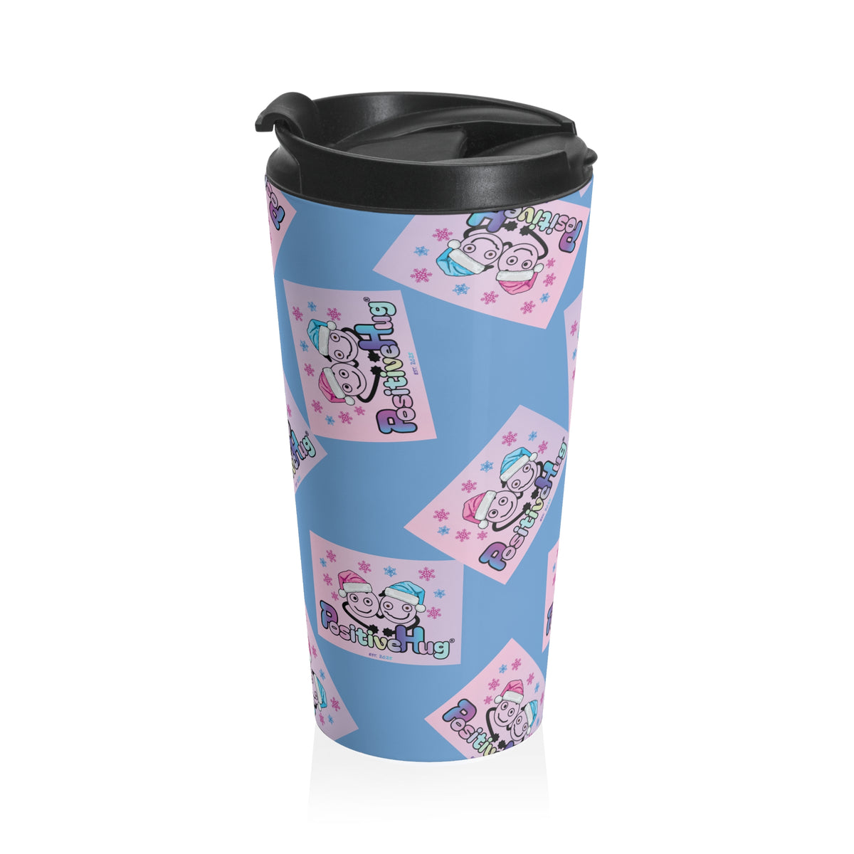 Festive Christmas Stainless Steel Travel Mug, 15oz | PositiveHug