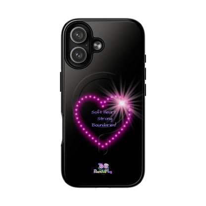 Soft Heart, Strong Boundaries Women's Tough Magnetic Phone Case — Self-Love | PositiveHug