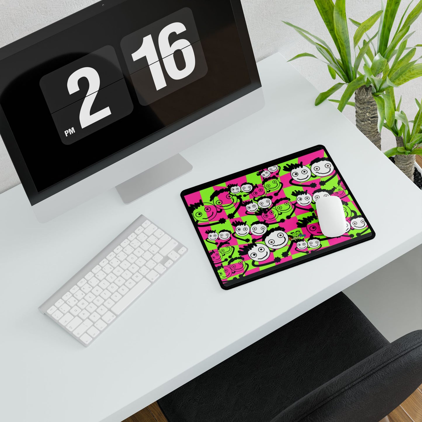 Colorful Desk Mat by PositiveHug - Fun Office Decor Unique Gift Idea