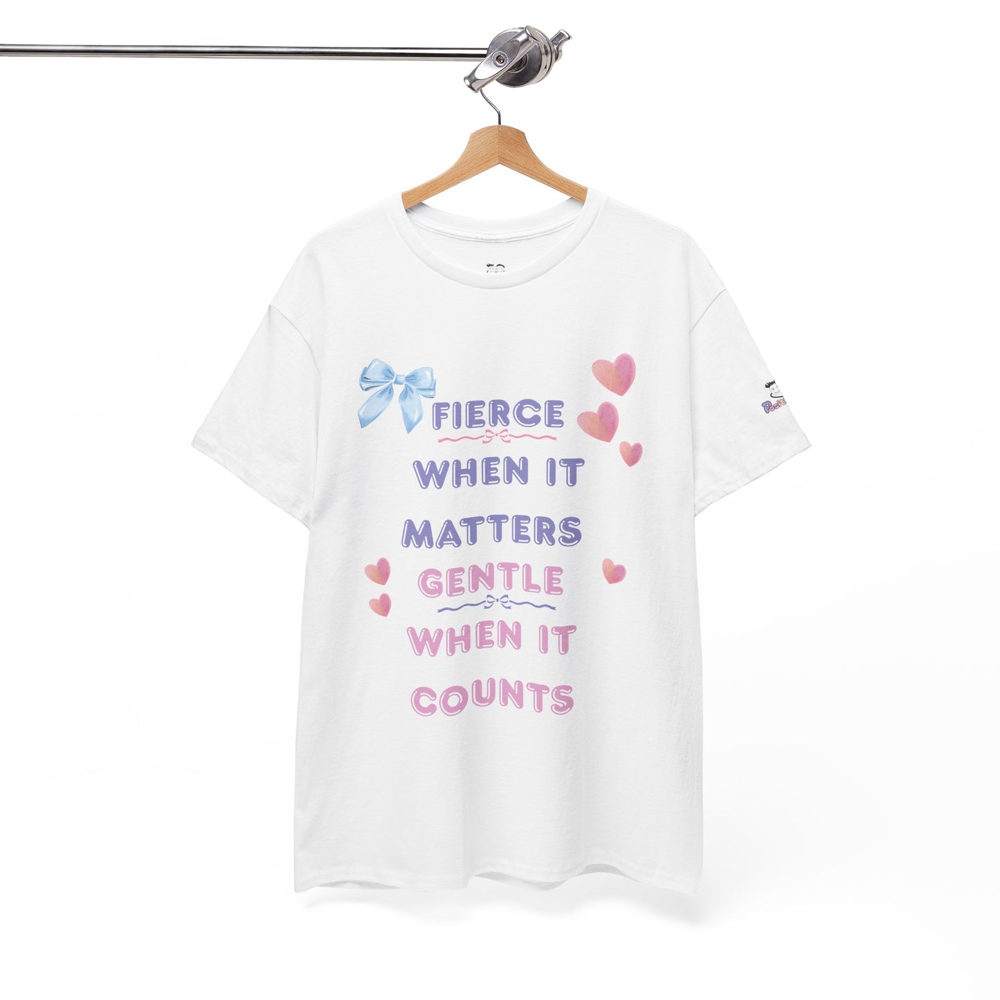 "Fierce When It Matters, Gentle When It Counts" Women's Empowerment Graphic Tee | PositiveHug