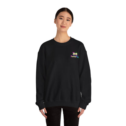 'Hey Good Luck! x ' Motivational Crewneck Sweatshirt Unisex, Quote on back