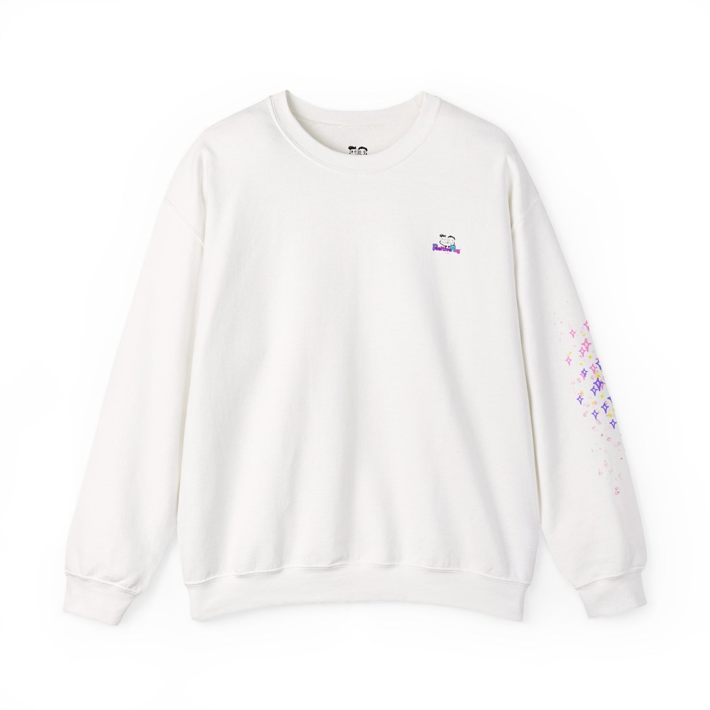 Fairy Magic Crewneck Sweatshirt — "Powered by Fairy Dust & Brains" - Design on back